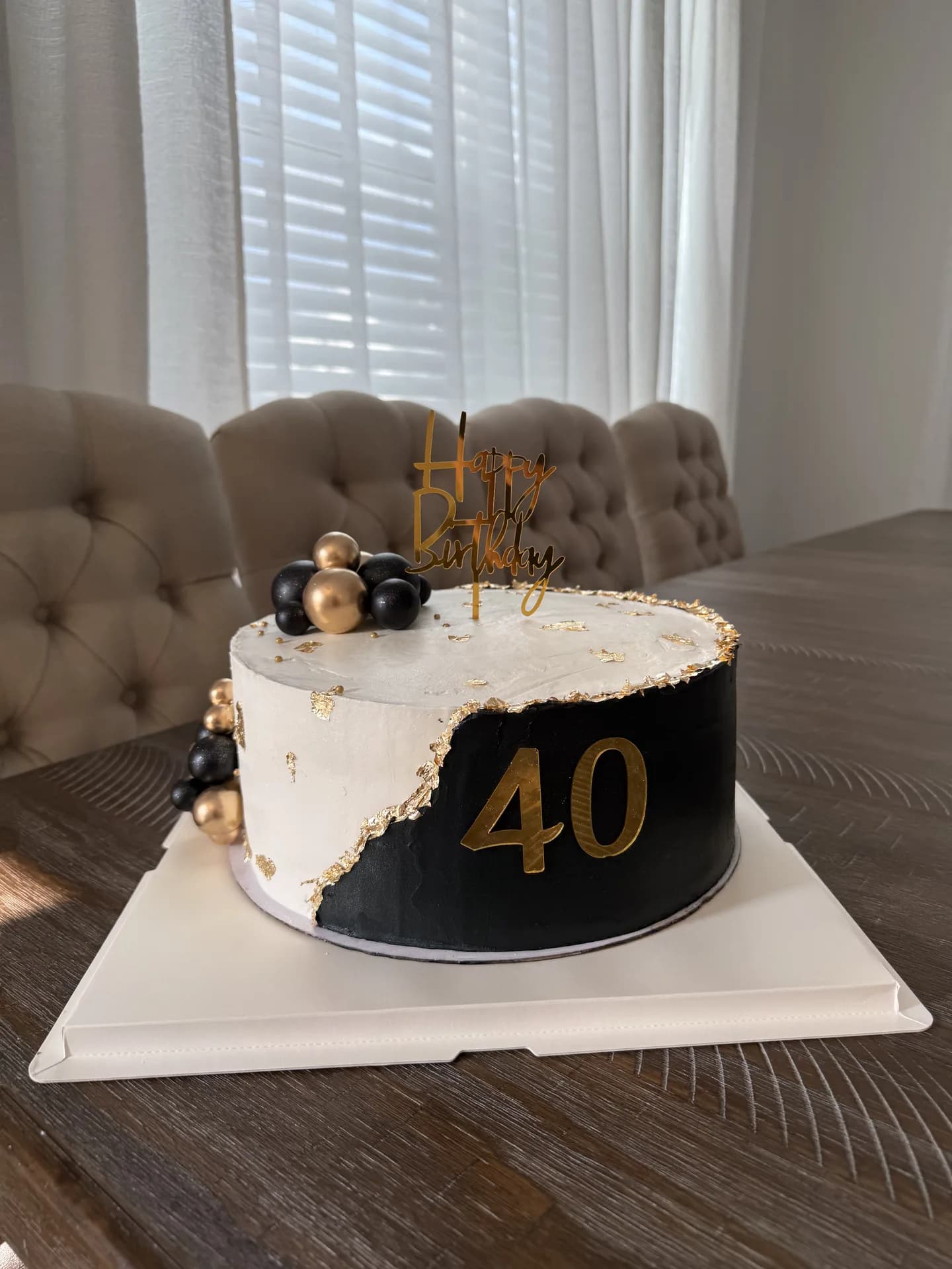 40th Black & Gold Elegance