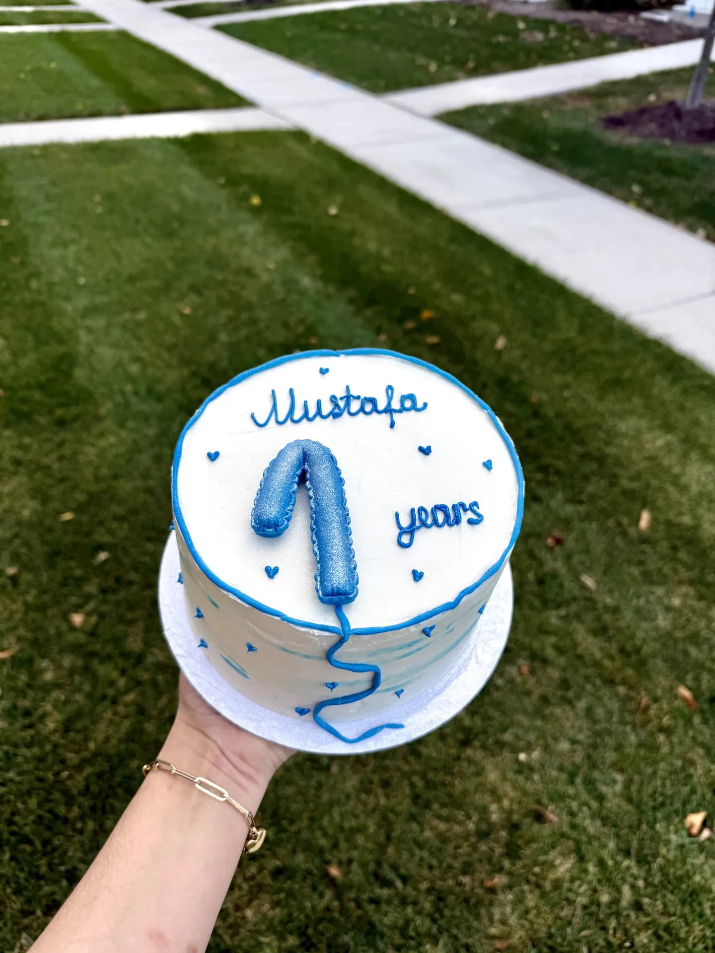 Blue Piped Number Nine